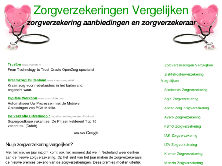 www.zorgverzekeringenvergelijken.org