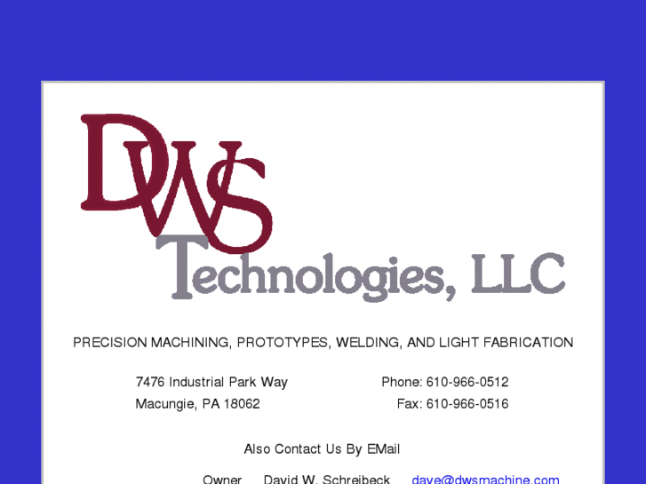 www.dwsmachine.com