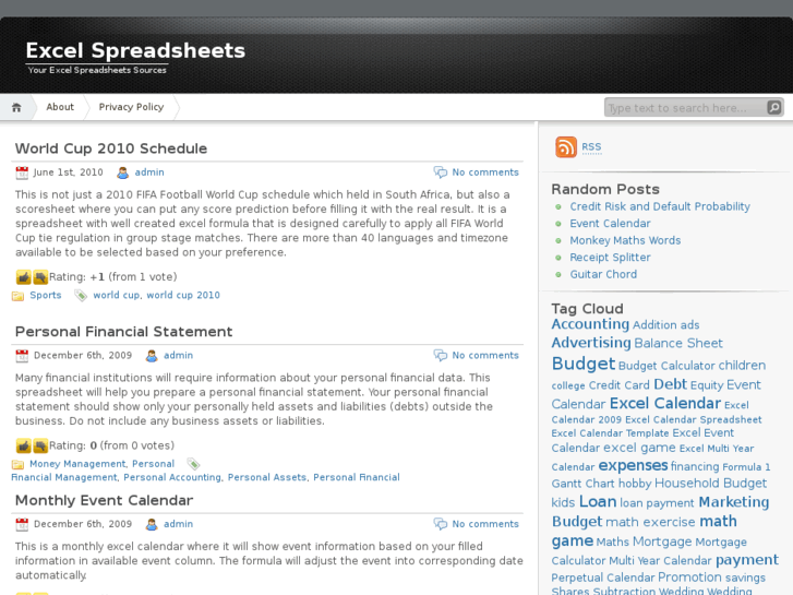 www.excelspreadsheets.net