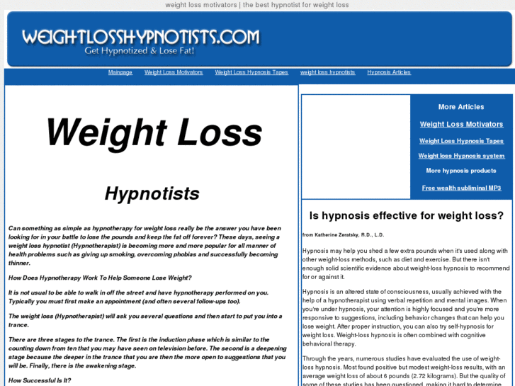 www.weightlosshypnotists.com