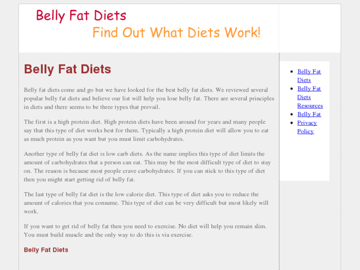 www.bellyfatdiets.com