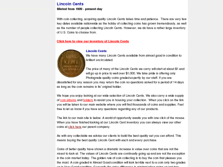 www.lincoln-cents.biz