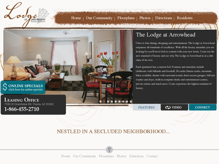 www.lodgeatarrowheadliving.com