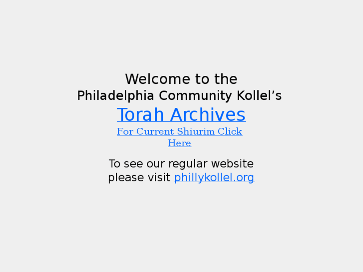 www.phillykollel.com