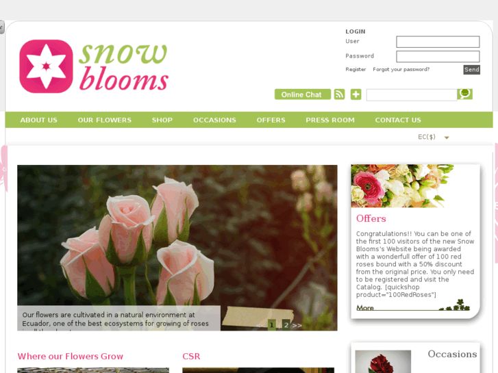 www.snowbloomsflowers.com