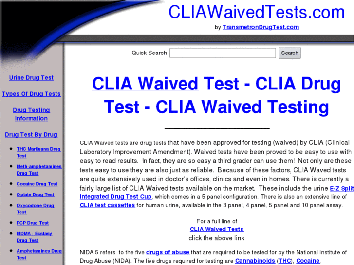 www.cliawaivedtests.com