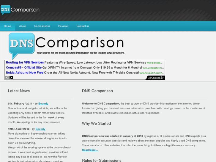 www.dnscomparison.com