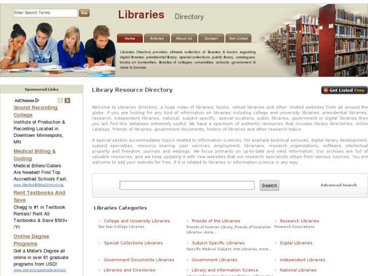 www.alibrarydirectory.com