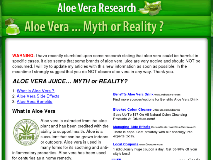 www.aloe-vera-studies.org