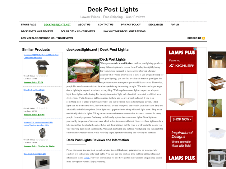 www.deckpostlights.net