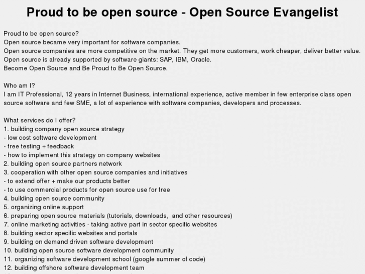 www.proudtobeopensource.com