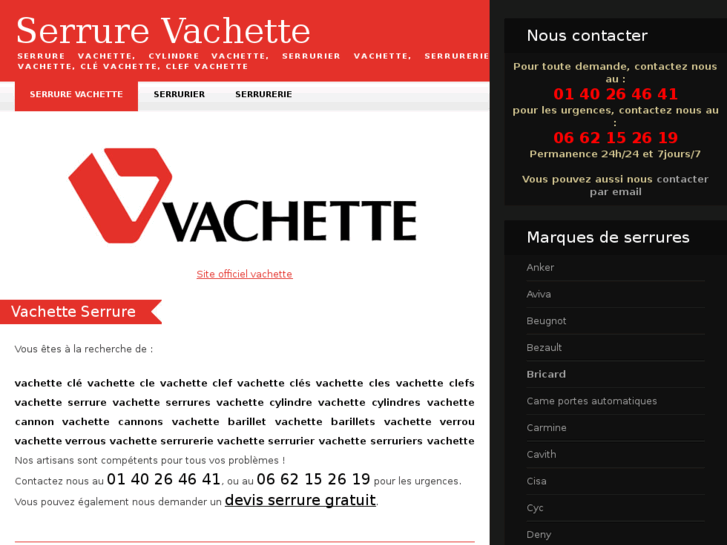 www.serrurerie-serrurier-vachette.com