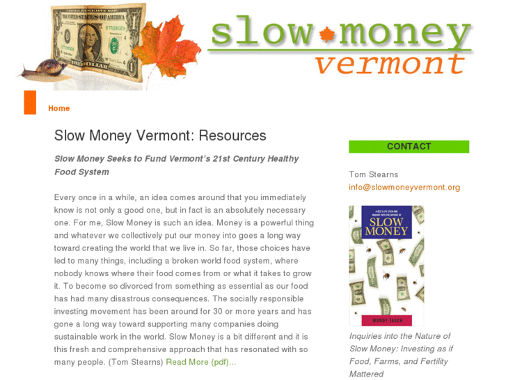 www.slowmoneyvermont.com