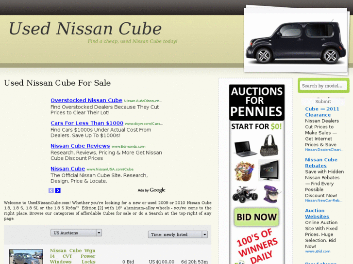 www.usednissancube.com