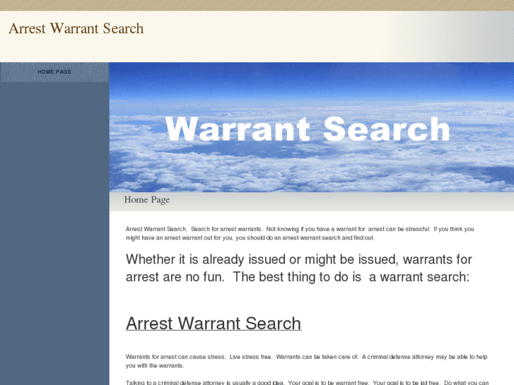 www.arrestwarrantsearch.net