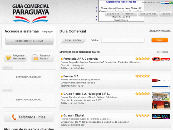 www.guiacomercialparaguaya.com