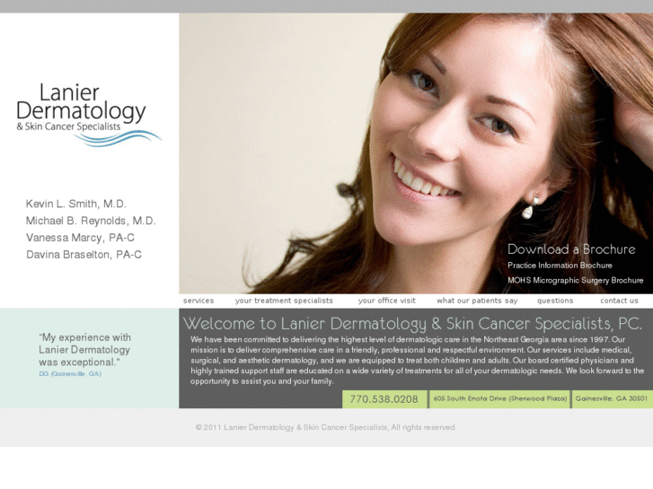 www.lanierdermatology.com