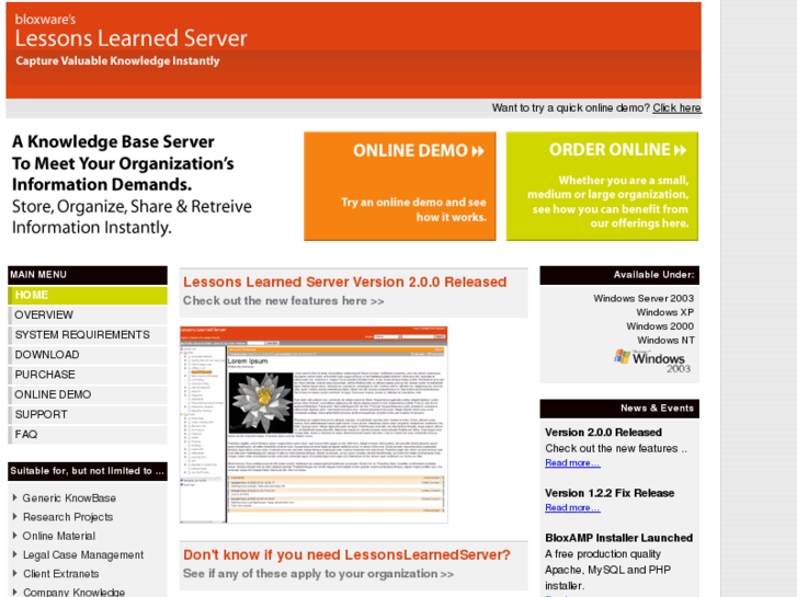 www.lessonslearntserver.com