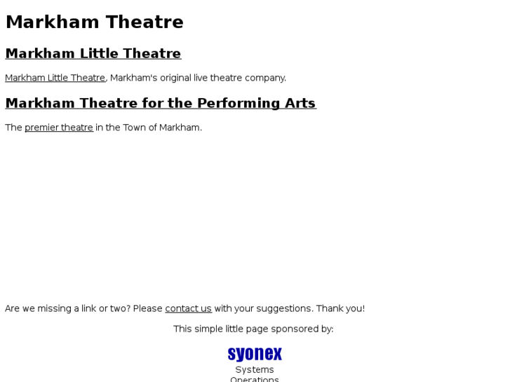 www.markhamtheatre.com