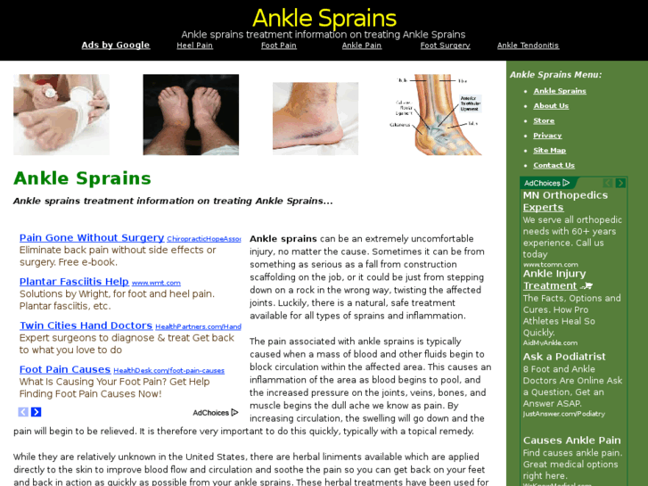 www.ankle-sprains.net