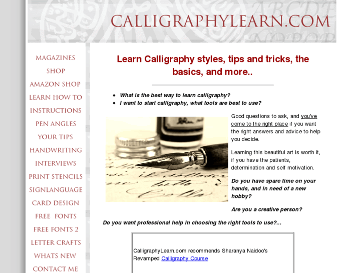 www.calligraphylearn.com