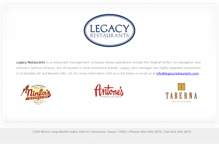 www.legacyrestaurantgroup.com