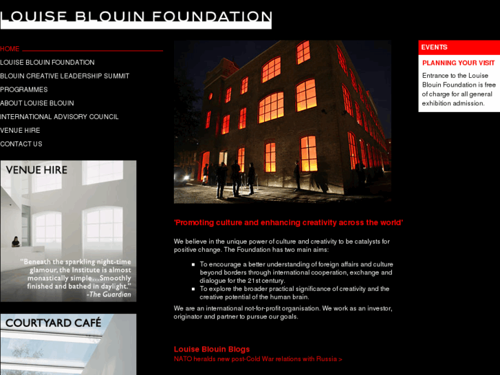 www.louiseblouinfoundation.com