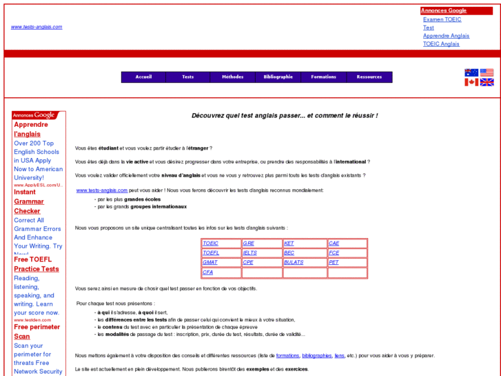 www.tests-anglais.com
