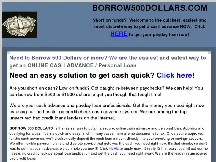 www.borrow500dollars.com