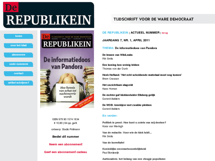 www.derepublikein.nl