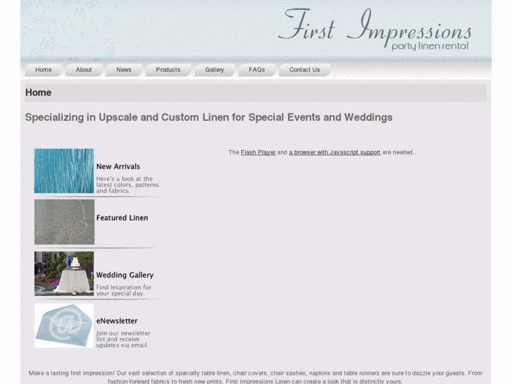 www.firstimpressionslinen.com