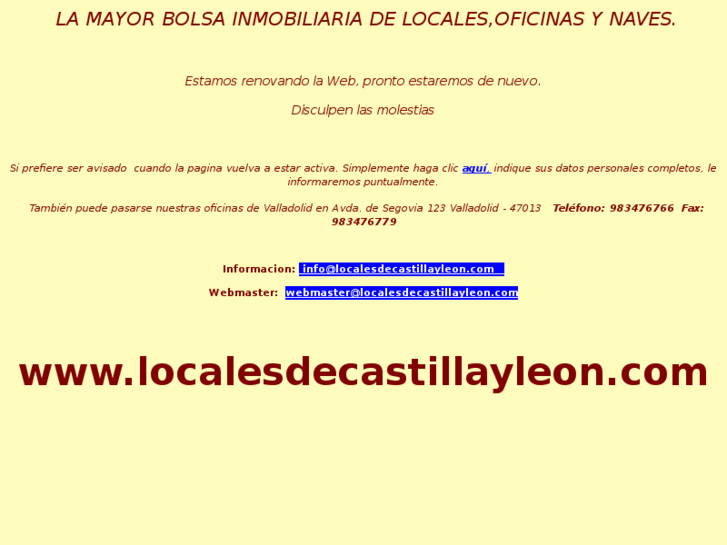 www.localesdecastillayleon.com