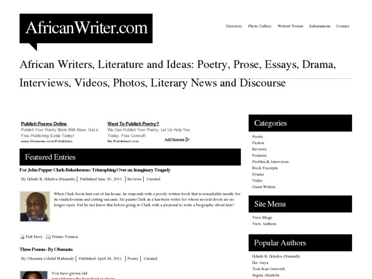 www.africanwriter.com