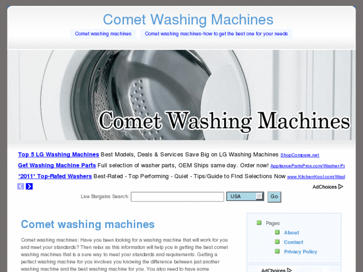 www.cometwashingmachines.com