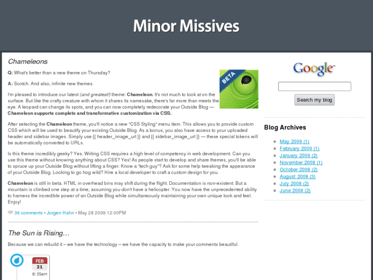 www.minormissives.com