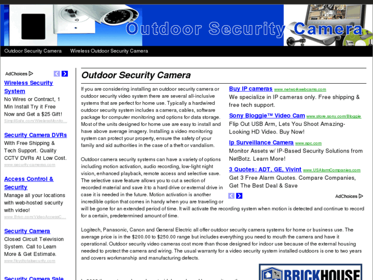 www.outdoorcamerasecurity.net