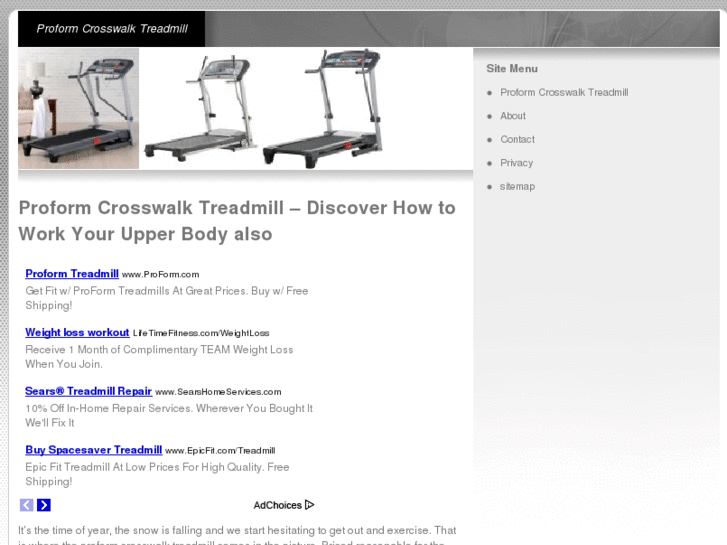 www.proformcrosswalktreadmill.net