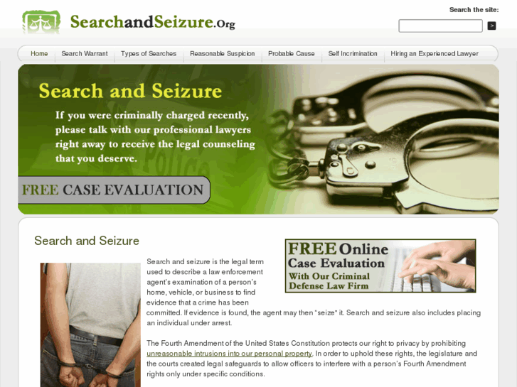 www.searchandseizure.org