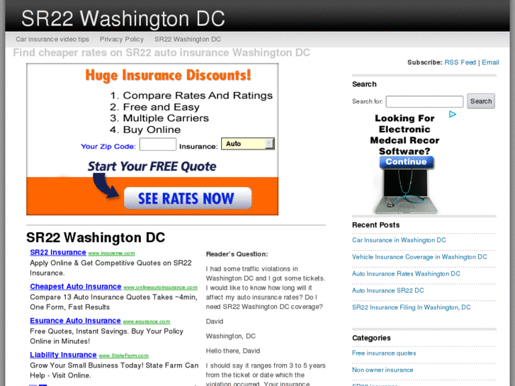 www.sr22washingtondc.com