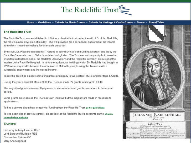 www.theradcliffetrust.org