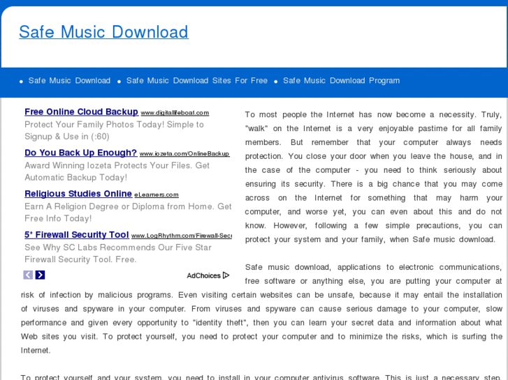 www.safemusicdownload.com