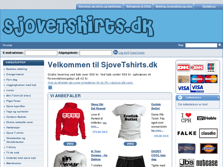 www.sjovetshirts.dk