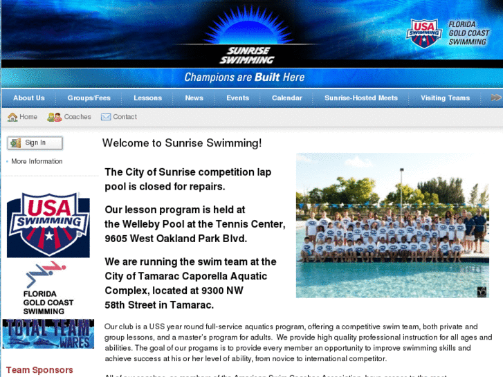 www.sunriseswimming.com