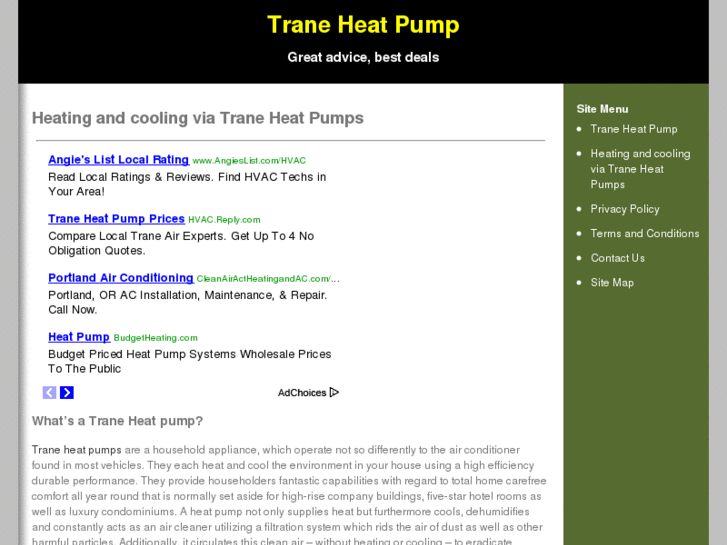 www.traneheatpump.org