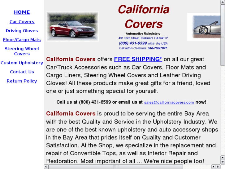 www.californiacarcover.net