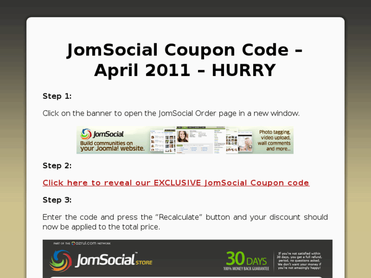 www.jomsocial-coupon.com