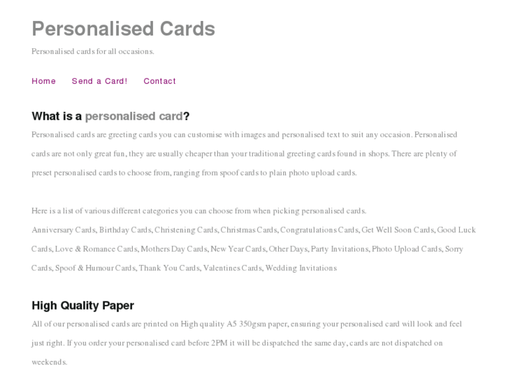 www.personalisedcards.net