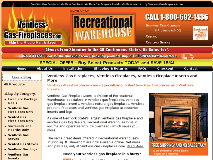 www.ventless-gas-fireplaces.com