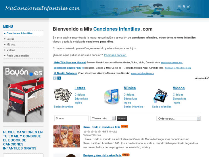 www.miscancionesinfantiles.com