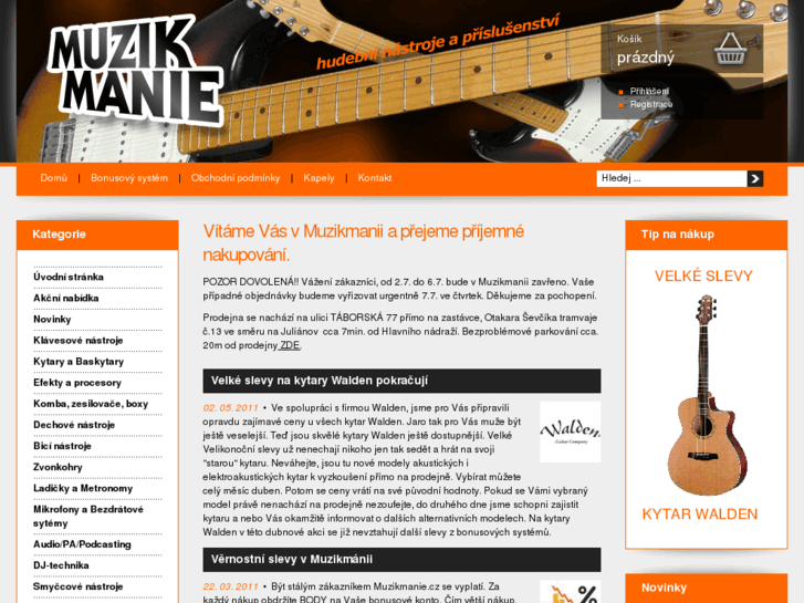 www.muzikmanie.cz